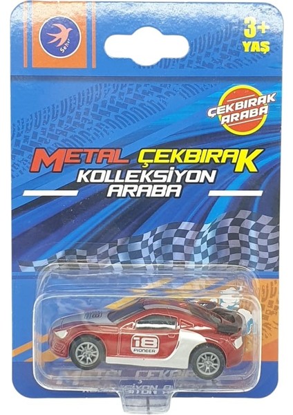 Çek Bırak Metal Küçük Arabalar 8 cm - SH40031 - Kırmızı indirimleri