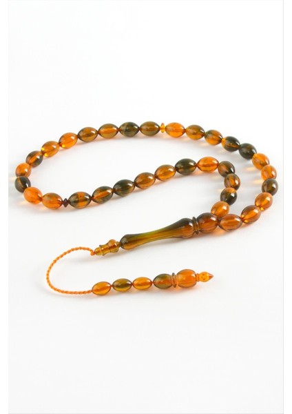 Ds-Derin Zeytin Şekilli Plastik Tesbih 8X11 Mm-Kiremit fiyatları