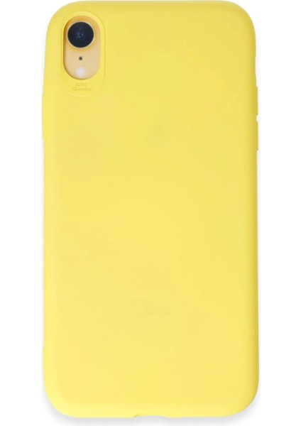 Bfs iPhone Xr Kılıf First Silikon - Sarı