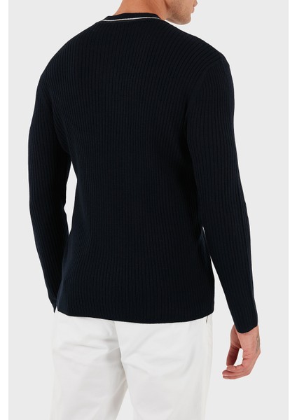 Yün Karışımlı Regular Fit Yuvarlak Yaka Kazak Erkek Kazak XM000893 AF14007 UB101 modelleri