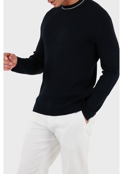 Yün Karışımlı Regular Fit Yuvarlak Yaka Kazak Erkek Kazak XM000893 AF14007 UB101 indirimleri