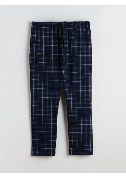 Yeni Sezon Standart Kalıp Ekose Erkek Pijama Alt