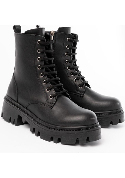 868-356 Siyah Bağcıklı Fermuarlı Günlük Kadın Bot fırsatları