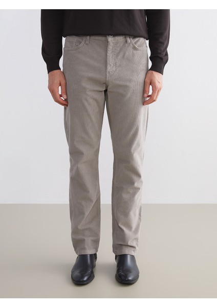 Yeni Sezon Standart Kalıp Kadife Erkek Chino Pantolon modelleri