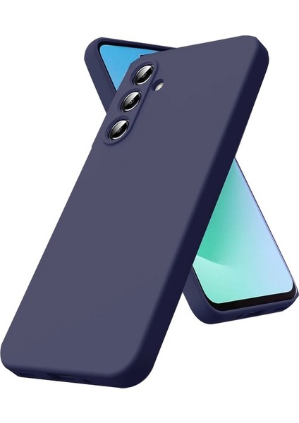 Samsung Galaxy A17 Uyumlu Kılıf First Mat Silikon Renkli Lüx Kamera Korumalı Lacivert