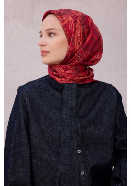 Saf Ipek Twill Eşarp 4202D01 05
