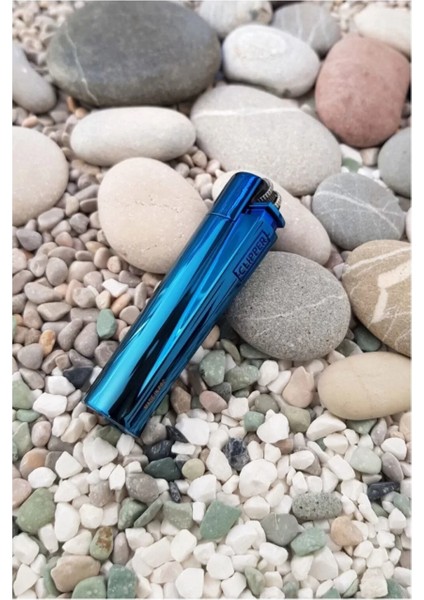 Kişiye Özel Komple Metal Parlak Mavi Çakmak fiyatları