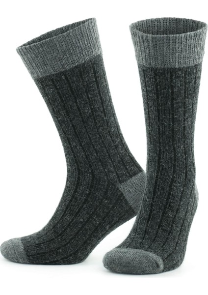 Alpaka Yünlü Topuk Burun Renkli Termal Kışlık Çorap 3096 modelleri