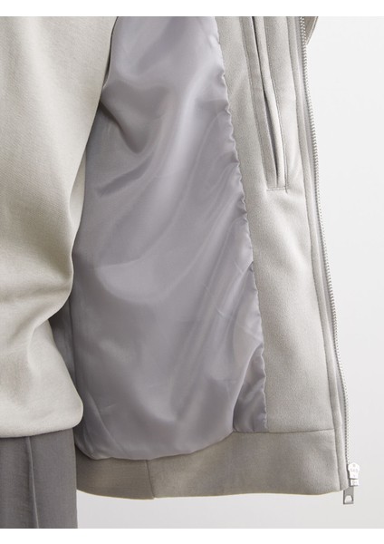 Yeni Sezon Slim Fit Gömlek Yaka Süet Erkek Mont modelleri