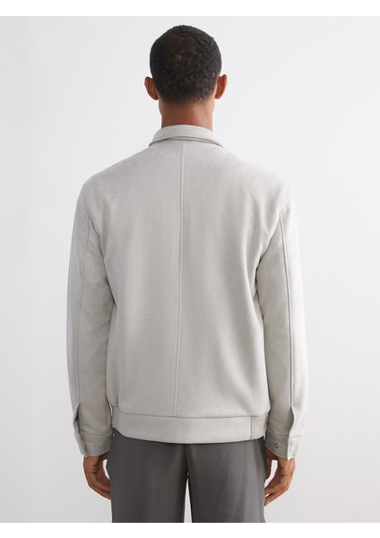 Yeni Sezon Slim Fit Gömlek Yaka Süet Erkek Mont fırsatları