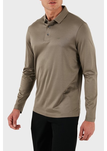 Pamuklu Slim Fit Uzun Kollu Düğmeli Polo Yaka Sweat Erkek Polo Yaka Sweat 8N1F97 1juvz U6189