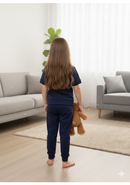 Çocuk Lacivert Pijama Takımı modelleri