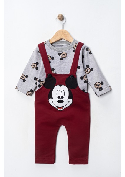 Mickey Mouse Baskılı Içi Badili Salopet Bebek Tulumu fiyatları