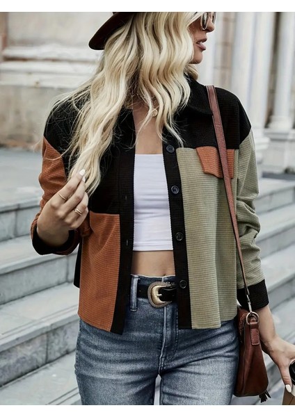 Kadın Yakalı Düğmeli Cep Detay Hırka fiyatları