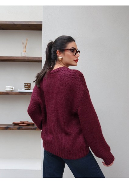 Uzun Kollu Örme Kazak indirimleri