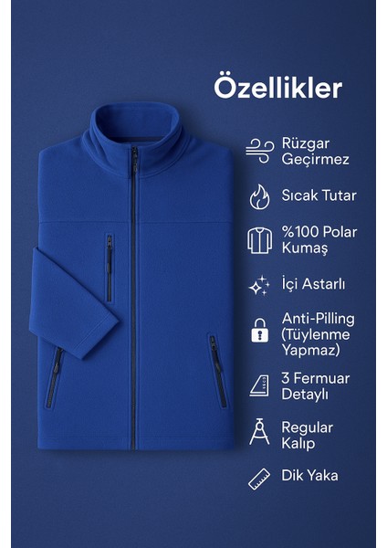 Kadın Anti-Pilling Tüylenme Yapmayan Standart Fit Dik Yaka Soğuk Geçirmez Polar fiyatları