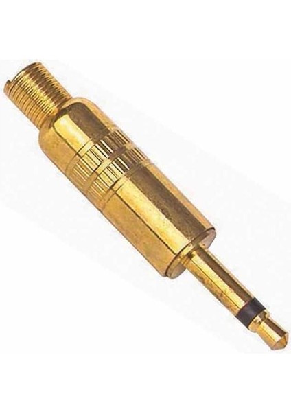 3.5 mm Mono Gold Metal Jack Fiş
