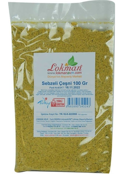 Sebzeli Çeşni Karışık Magi Baharatı 100 gr Paket