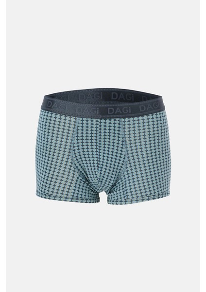 Siyah 5210 Desenli Pamuk Boxer