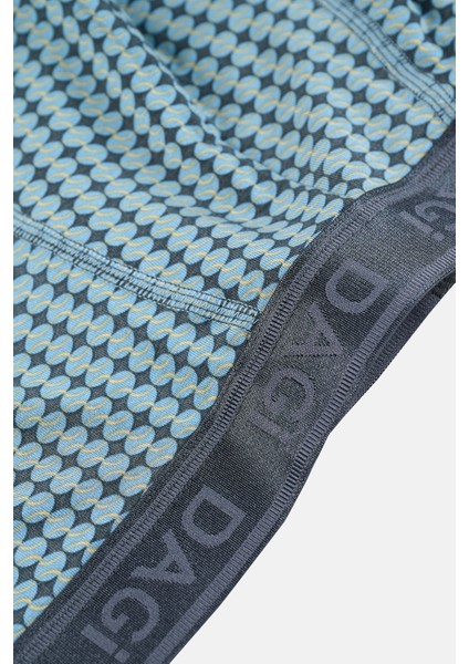 Siyah 5210 Desenli Pamuk Boxer modelleri