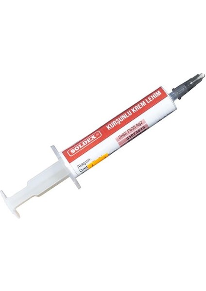 Soldex Kurşunlu 10 Gr. Krem Lehim Şırınga