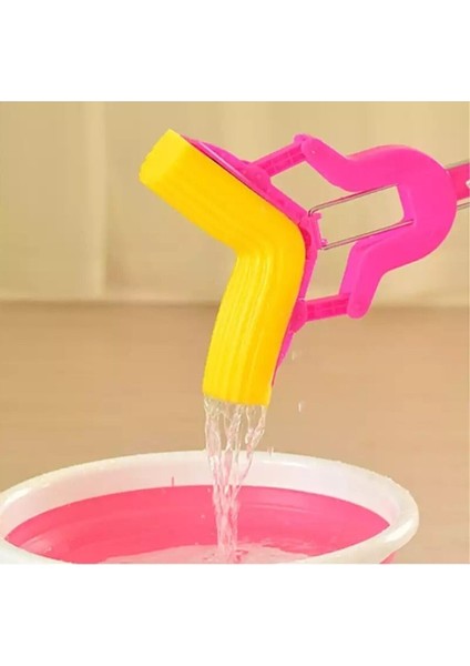 Kelebek Sıkma Mekanizmalı Mikrofiber Mop Sünger Sıkmalı Mop