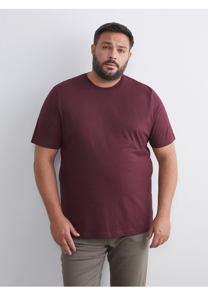 Yeni Sezon Büyük Beden Bisiklet Yaka Penye Erkek Tişört fiyatları