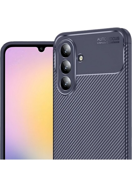 Samsung Galaxy S25 Fe Uyumlu Kılıf Negro Karbon Görünümlü Silikon Lacivert fiyatları