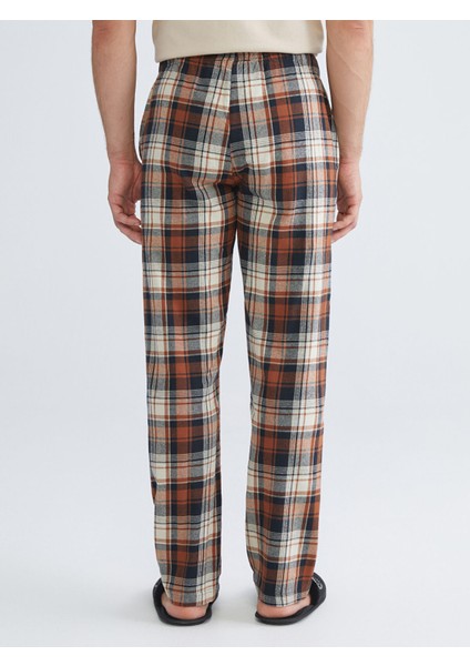Yeni Sezon Standart Kalıp Ekose Erkek Pijama Alt fırsatları