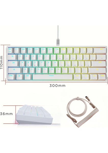 K620 Hot-Swap Mavi Switch Mekanik Klavye-Coiled Kablo fiyatları