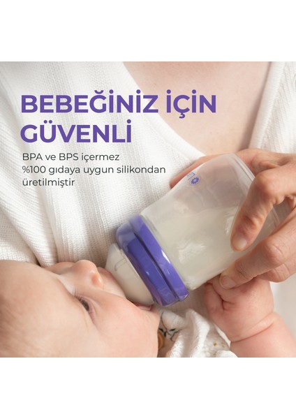 Naturalwave® 2'li Biberon Emziği Ekstra Yavaş Akışlı (0 Ay)