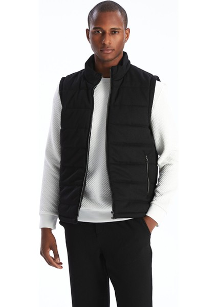 Yeni Sezon Slim Fit Dik Yaka Erkek Şişme Yelek