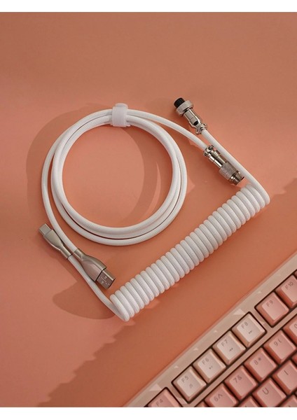 K620 Hot-Swap Mavi Switch Mekanik Klavye-Coiled Kablo