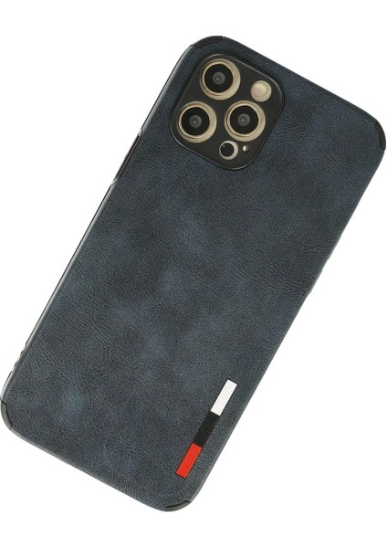 Bfs iPhone 12 Pro Kılıf Loop Deri Silikon - Lacivert modelleri