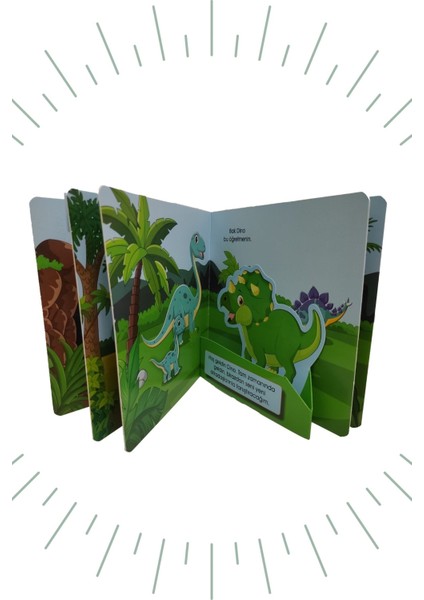 Hareketli Kitaplar-3lü "minik Ayı Bani & Dinozor Dino & Sincap Karamel'' 3 Boyutlu fırsatları