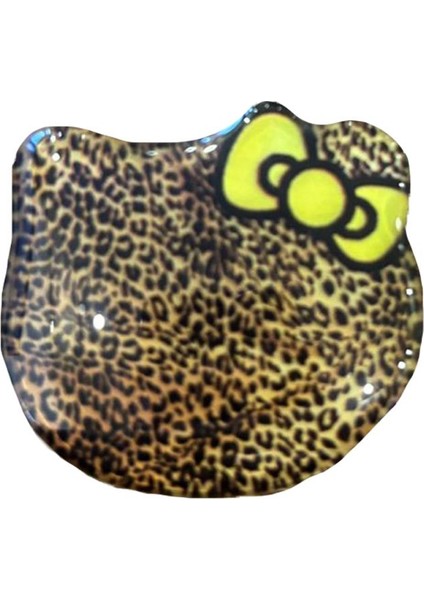 Pop Socket Telefon Tutucu Benekli Kedi Sarı