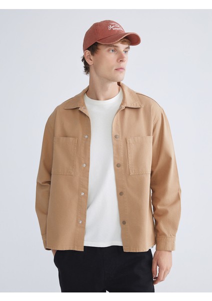 Yeni Sezon Rahat Kalıp Uzun Kollu Erkek Jean Gömlek