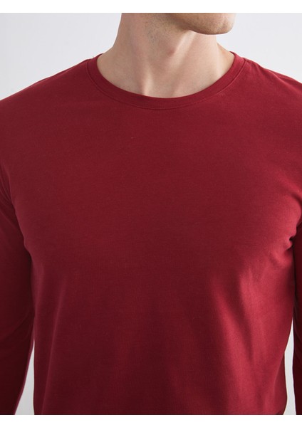 Yeni Sezon Bisiklet Yaka Uzun Kollu Erkek Pijama Üst modelleri