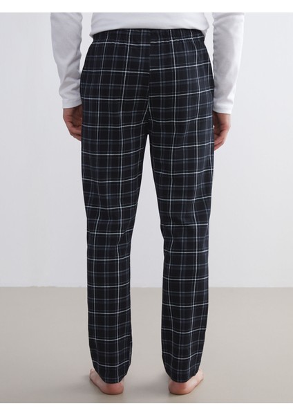 Yeni Sezon Standart Kalıp Ekose Erkek Pijama Alt fırsatları