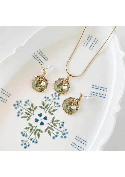 Alaca Çelik Kolye Küpe