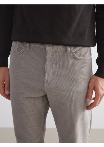 Yeni Sezon Standart Kalıp Kadife Erkek Chino Pantolon fırsatları