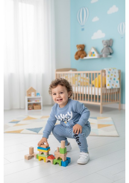 2 Li Bebek Pijama Takmı Baskılı Cepli