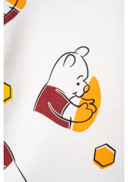 Bebek Pamuklu Winnie Baskılı Pijama Takımı - 0-24 Ay fiyatları