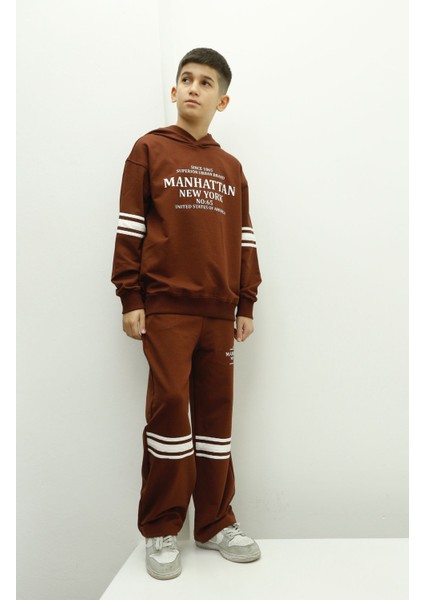 Kapşonlu Erkek Çocuk Eşofman Takım