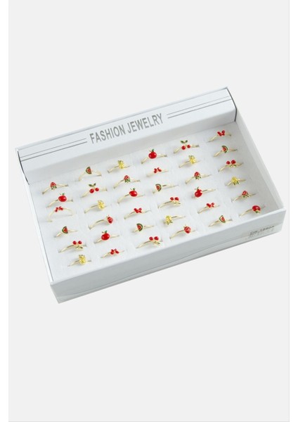 Ds-Derin Meyveli Karışık Lüks Eklem Yüzük 1 Adet-Kırmızı modelleri