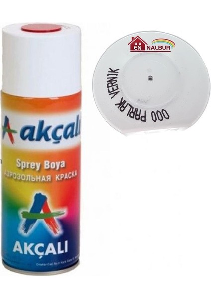 Akçalı Sprey Boya 400 ml 000 Parlak Vernik