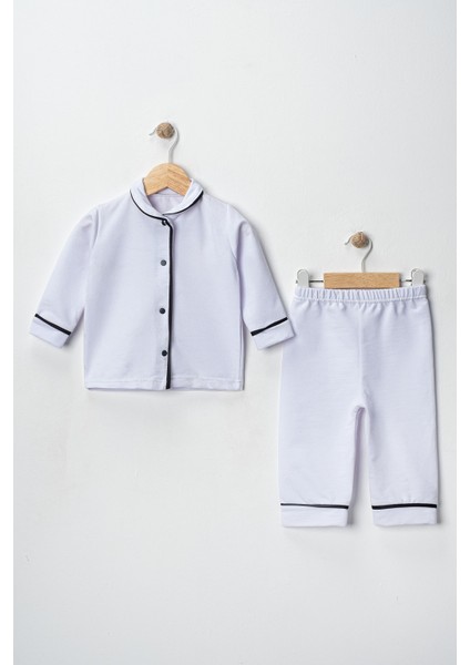 Minimod Bebek Düğmeli Pijama Takımı