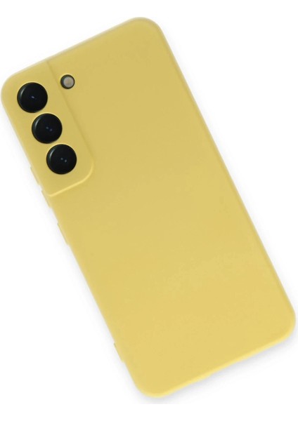 Bfs Samsung Galaxy S22 Kılıf Nano Içi Kadife Silikon - Sarı modelleri