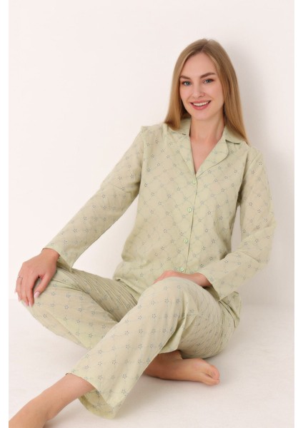 Dahlia Önden Düğmeli Pijama Takım