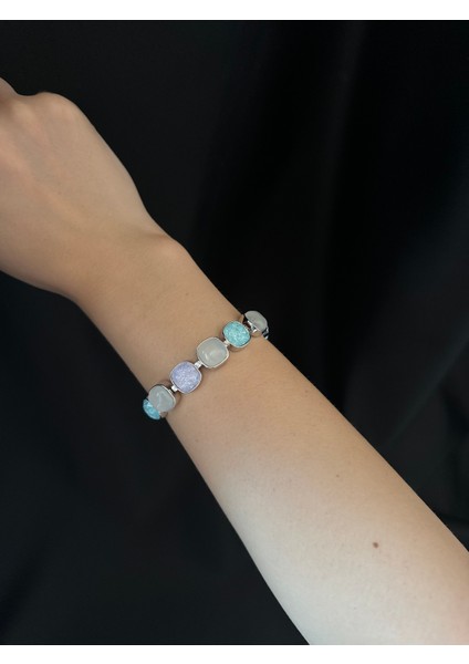 Doğal Taşlı Modern Tasarım Bileklik - Işıltılı & Şık modelleri